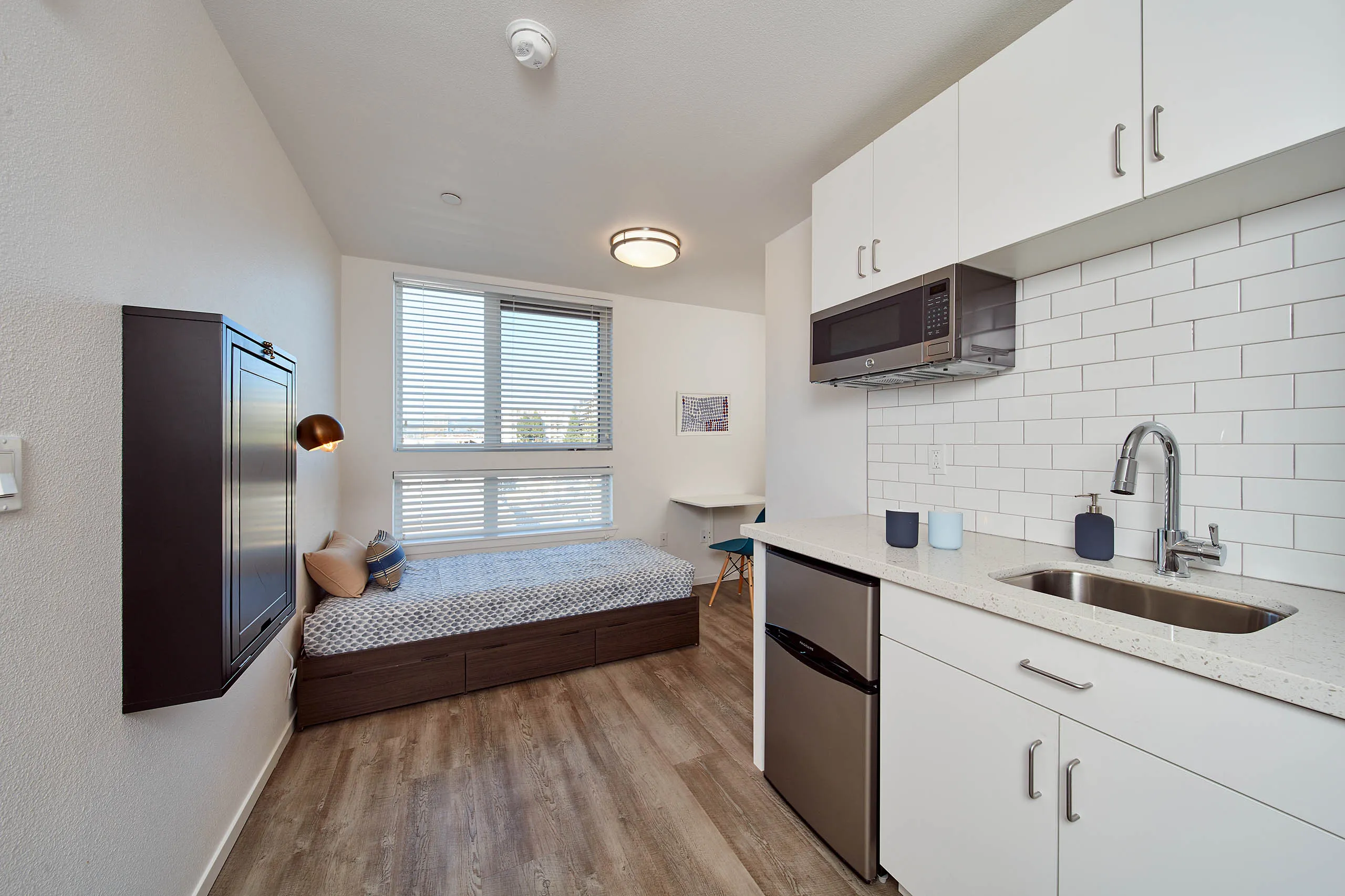 Kitchenette by the window