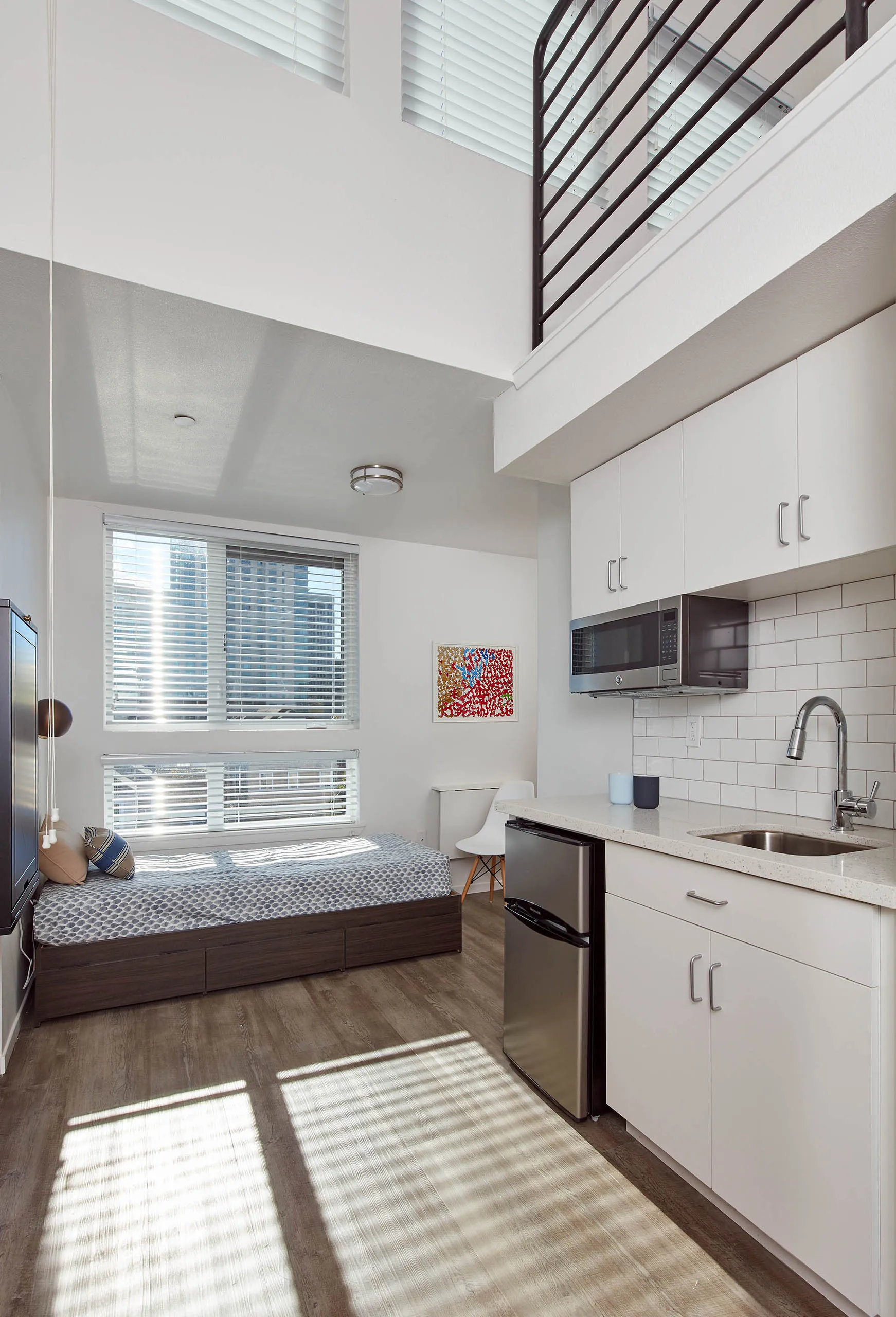 Kitchenette with stove
