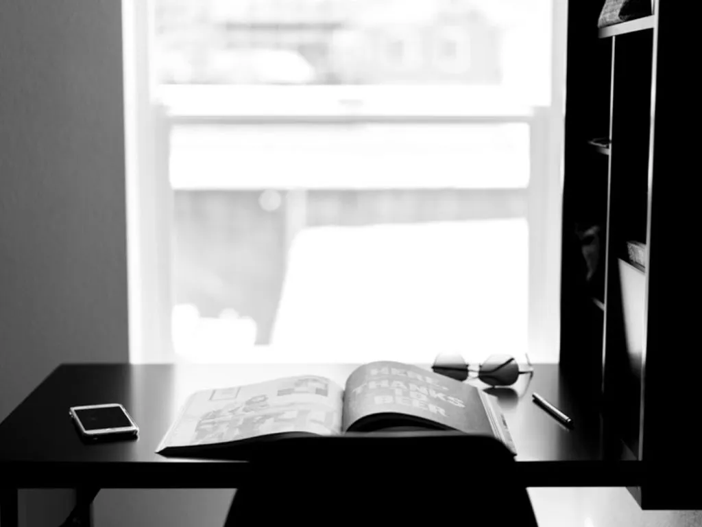 Desk by the window